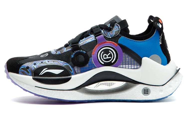 Li-Ning Li Ning Shadow CRC Running Shoes Women's Low Top Black/Fluorescent Grape Purple