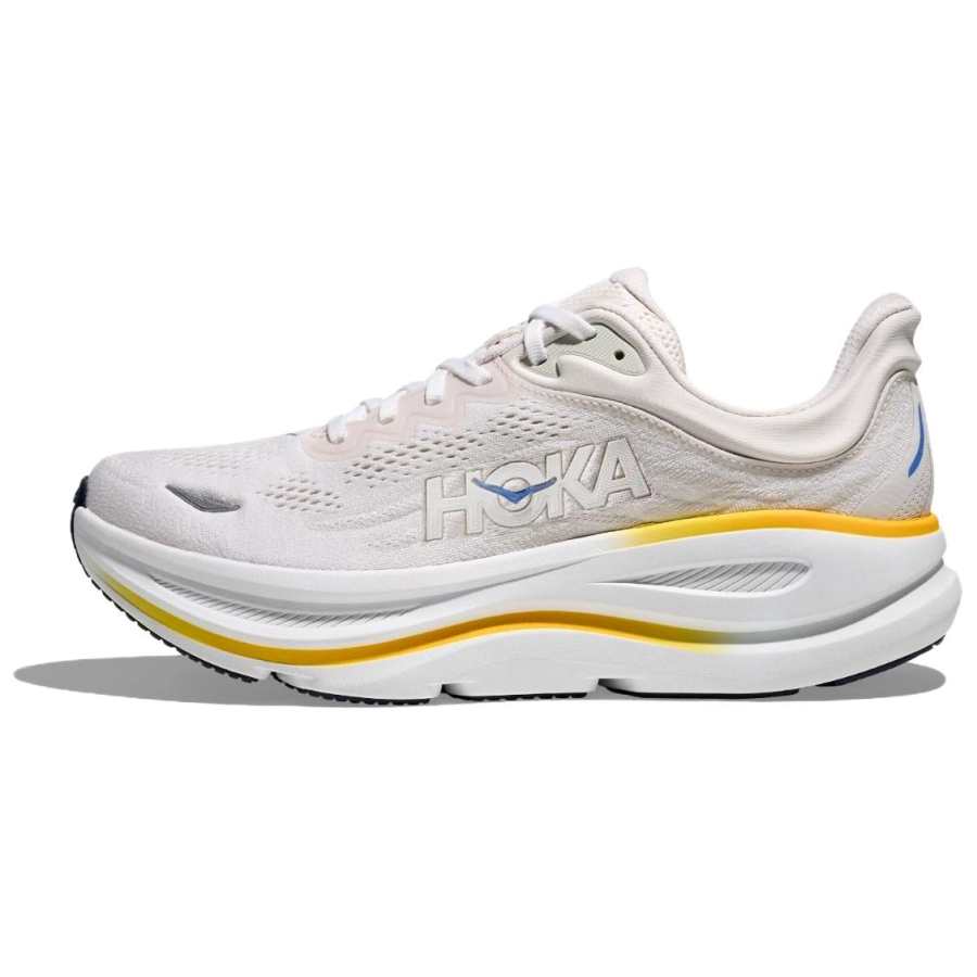 HOKA ONE ONE Bondi 9 Supercritical Foam Midsole Casual Trail Running Shoes Men's White