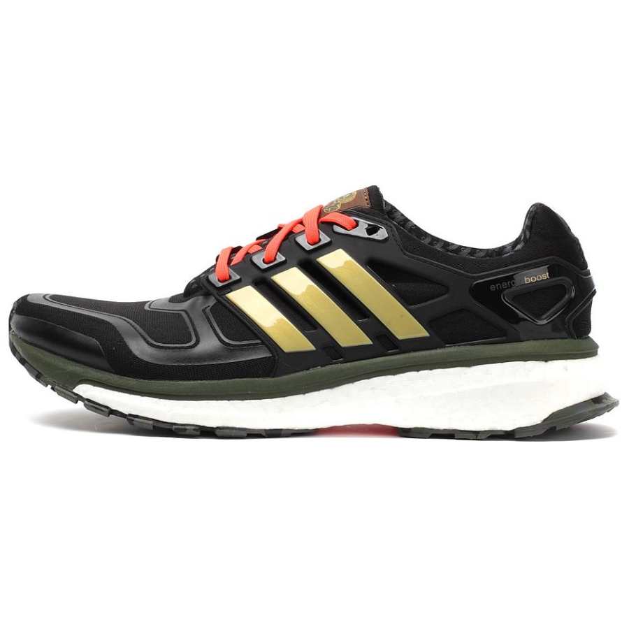 Adidas Adidas Energy Boost Slip Resistant Abrasion Resistant Low top Casual Running Shoes Men's Black