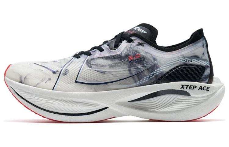 XTEP 160X 3.0 Pro Racing Fabric Cushioning Slip Resistant Abrasion Resistant Lightweight Rebound Breathable Low top