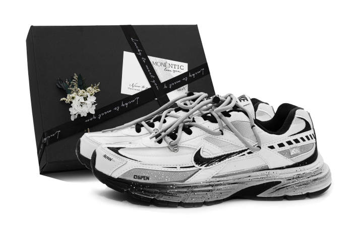 Nike Nike Initiator Breathable Low top Sprint City Commuting Running Shoes Unisex Black White
