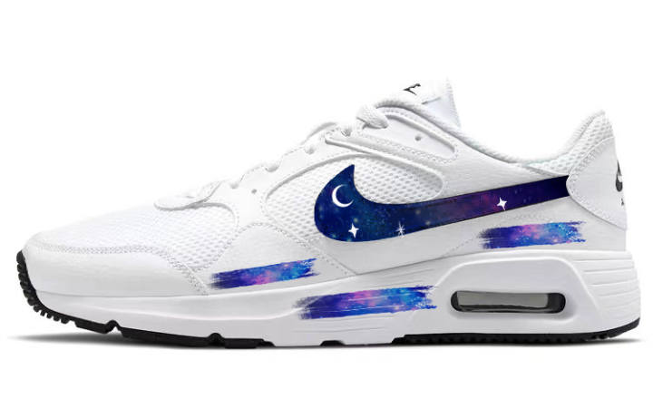 Nike Nike Air Max SC Slip Resistant Abrasion Resistant Low top Running Shoes Men's Blue White
