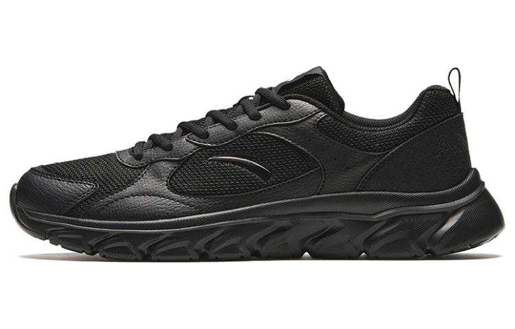 Anta Slip Resistant Abrasion Resistant Low top Running Shoes Men's Black