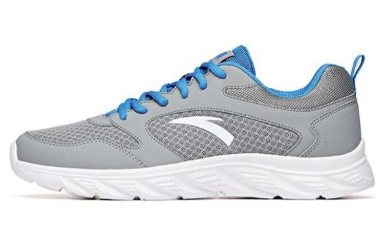 Anta Cushioning Slip Resistant Abrasion Resistant Low top Running Shoes Men's Light Blue