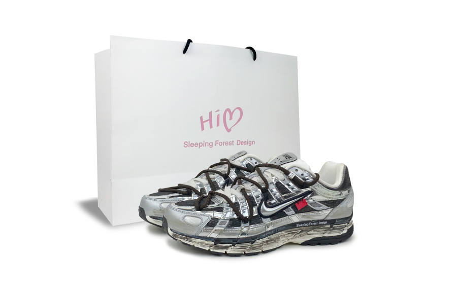 Nike Nike P 6000 Abrasion Resistant Low top Running Shoes Men's Silver Gray