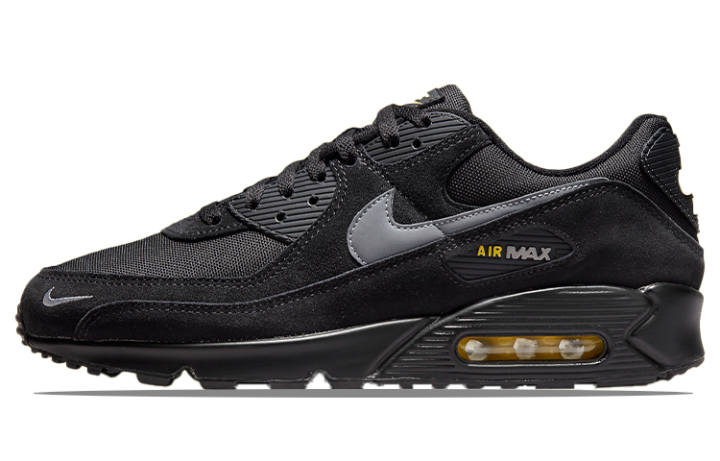 Nike Nike Air Max 90 Black Yellow Strike Metallic Cool Grey