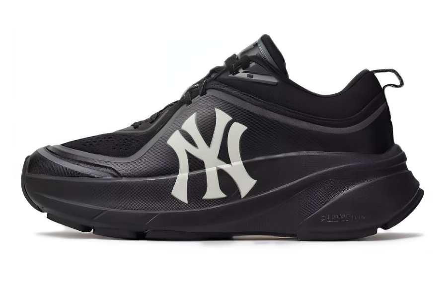 MLB Chunky Runner Ath Flow Textile, Nylon Low top Casual Running Shoes Unisex Black White