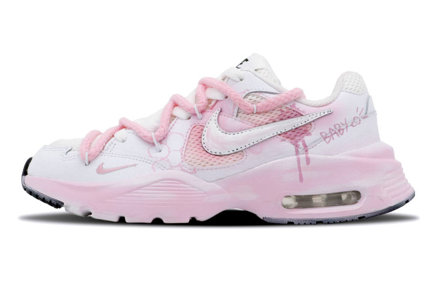 Nike Nike Air Max Fusion Fabric Cushioning, Wear Resistant Low top Running Shoes Women's Pink
