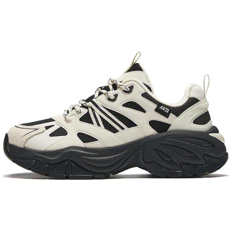 Anta Life Collection Slip Resistant, Abrasion Resistant, Breathable Low top Casual Shoes Women's White Black