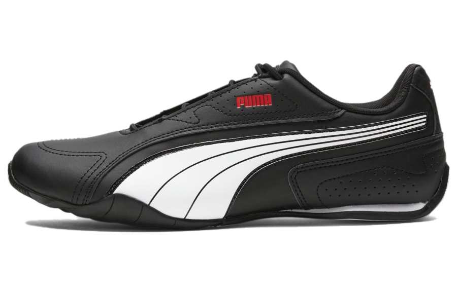 PUMA Redon Bungee Synthetic Leather Comfortable Slip Resistant And Breathable Low top Casual Shoes Unisex Black