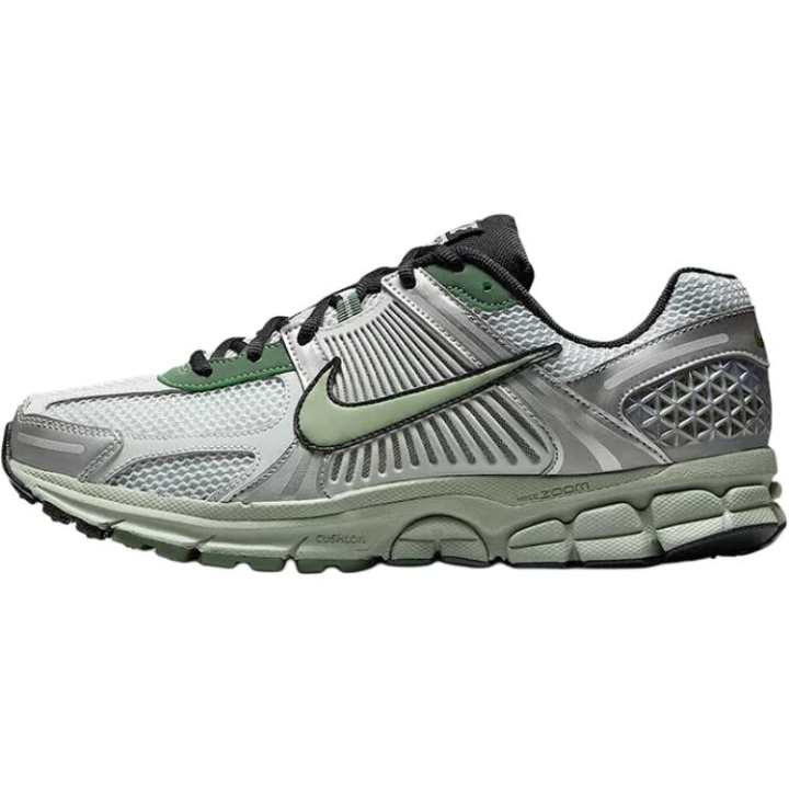 Nike Nike Vomero 5 Cushioning Abrasion Resistant Breathable Low top Running Shoes Men's Green Silver