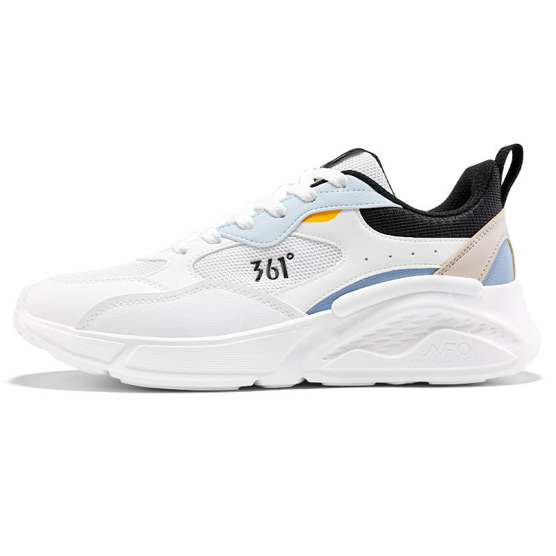 361° Slip Resistant And Abrasion Resistant Coverage Low top Casual Shoes Men's White Blue