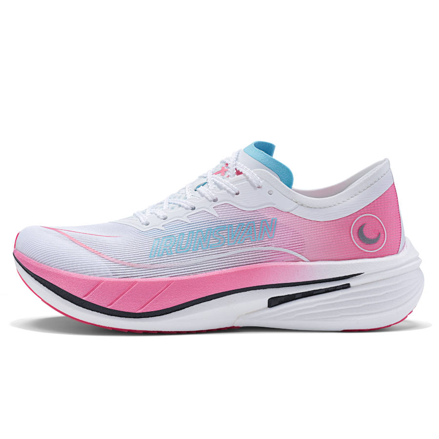 IRUNSVAN Low top Running Shoes Unisex Cherry Blossom Rainbow