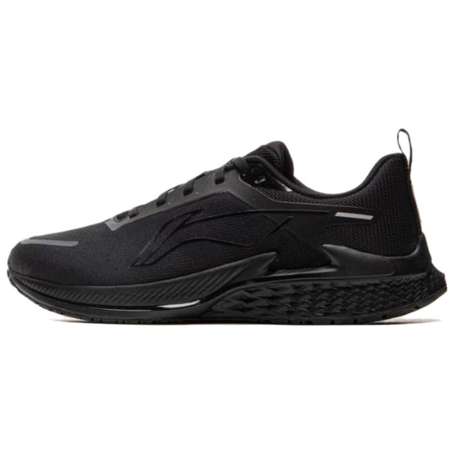 Li-Ning Li Ning Slip Resistant Abrasion Resistant Low top Casual Running Shoes Men's Black