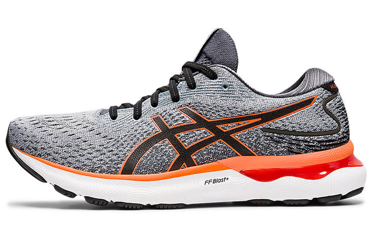 ASICS ASICS Gel Nimbus 24 Sheet Rock Grey Shocking Orange