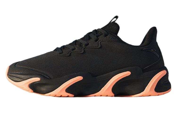 Anta Fashion Slip Resistant Abrasion Resistant Low top Running Shoes Men's Black Orange