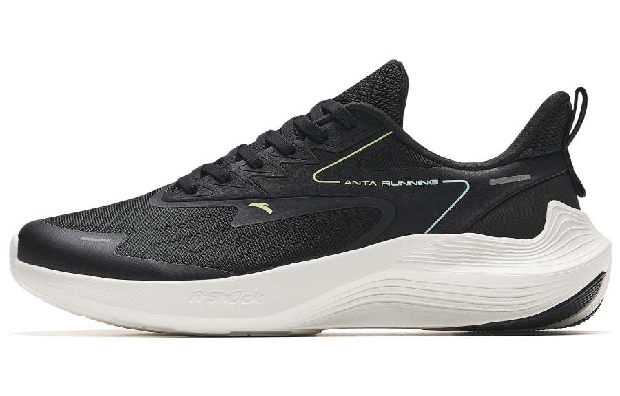 Anta New Stinger Comfortable Slip Resistant, Abrasion Resistant, Lightweight Low top Running Shoes Men's Black