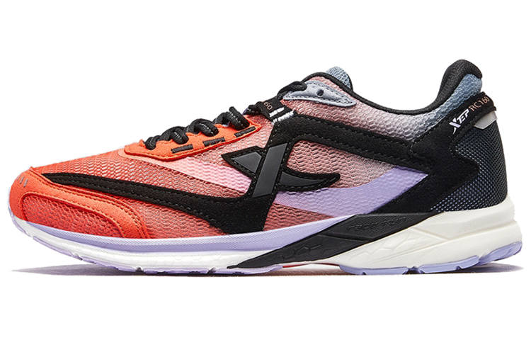 XTEP Race 160 Marathon Textile, Synthetic Leather Cushioning, Wear Resistant Low top Running Shoes Women's Orange Gray