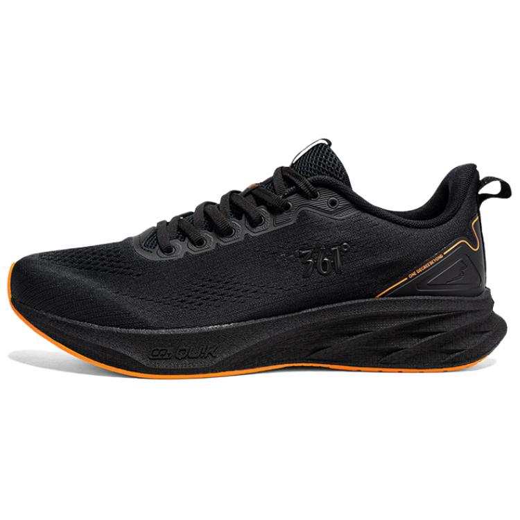 361° Abrasion Resistant Lightweight Wear resistant And Lightweight Low top Casual Running Shoes Men's Black Orange