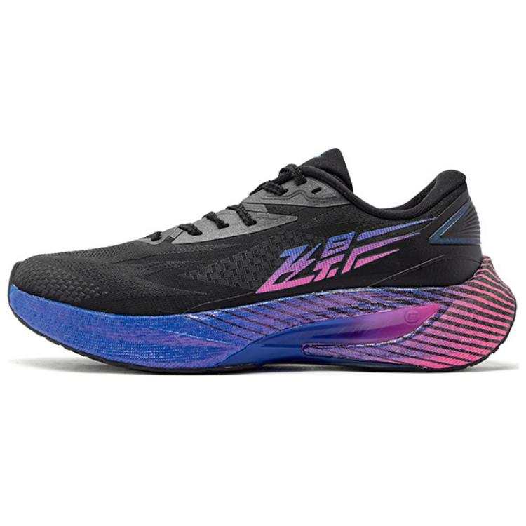 QIAODAN Flying Shadow 4.0 Slip Resistant Abrasion Resistant Low top Running Shoes Men's Black Blue