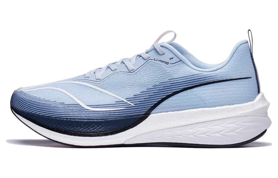 Li-Ning Li Ning Red Hare 6 Pro Slip Resistant, Abrasion Resistant, Breathable Low top Sprint Running Shoes Men's Clear Sky Blue