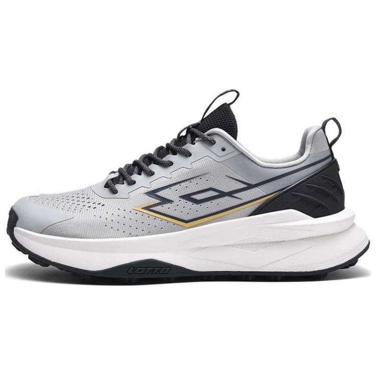 LOTTO Slip Resistant Abrasion Resistant Low top Running Shoes Men's Gray Black