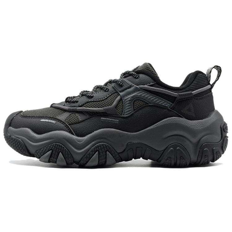 PEAK State Pole Fashion Trend Cushioning Slip Resistant Height Increasing Low top Casual Shoes Women's Black Gray
