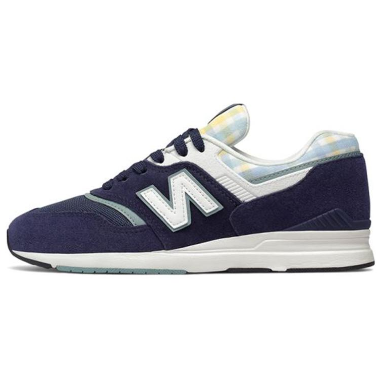 New Balance New Balance NB 697 Comfortable Suede, Textile, Synthetic Leather Low top Running Shoes Women's Dark Blue