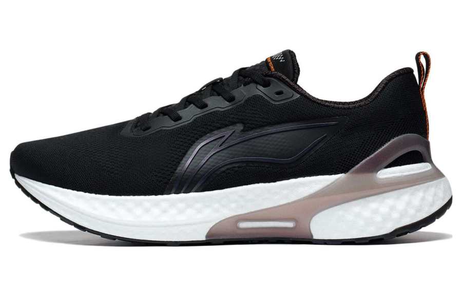 Li-Ning Li Ning YueYing Element Comfortable Breathable Low top BOOM Technology Casual Running Shoes Men's Black