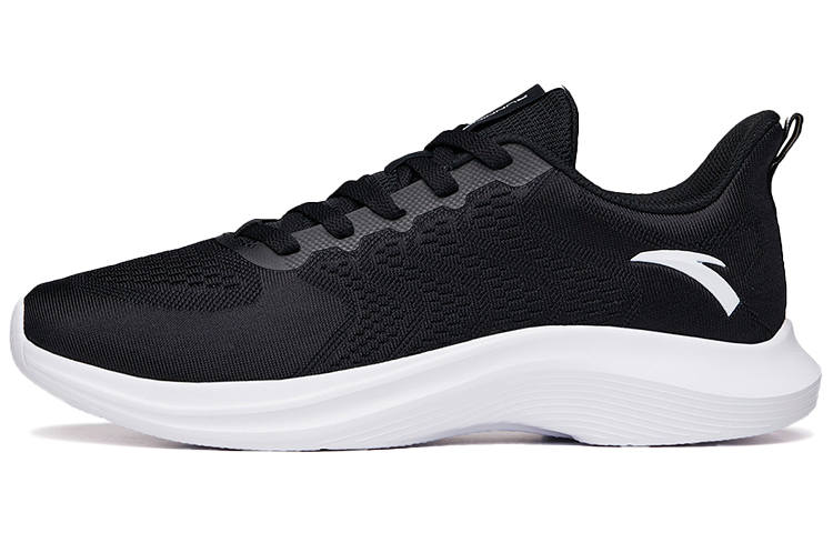 Anta Cushioning Breathable Abrasion Resistant Slip Resistant Low top Running Shoes Men's Black