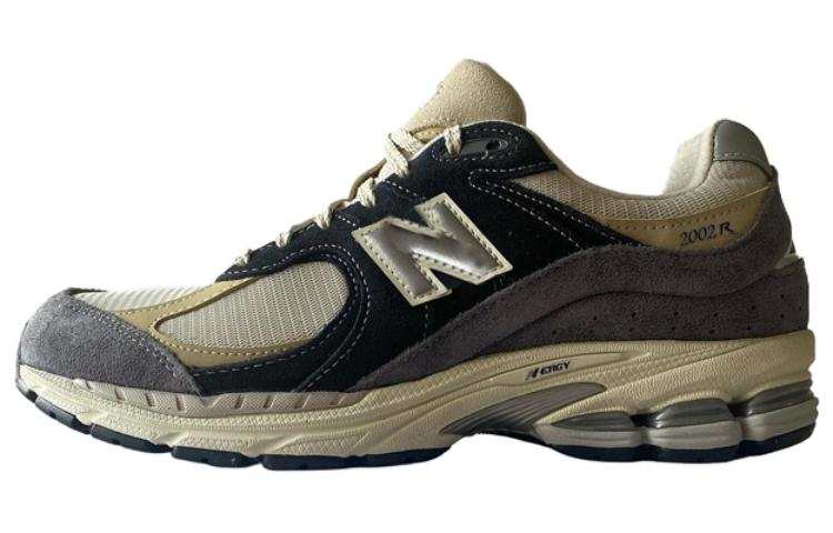 New Balance New Balance NB 2002R Athleisure Abrasion Resistant Breathable Low top Running Shoes Men's Black Yellow