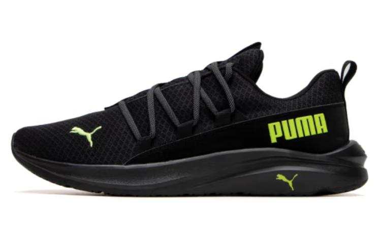 PUMA Softride One4all Low top Running Shoes Men's Black Green