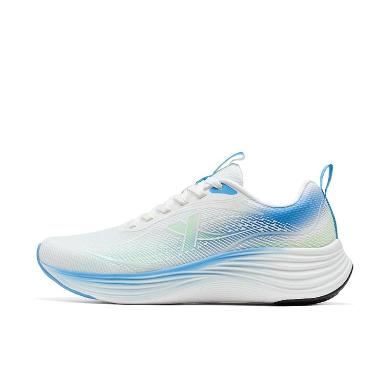 XTEP Xingyun MAX Cushioning Abrasion Resistant Cushioning, Wear Resistant Low top Casual Running Shoes Men's White Blue