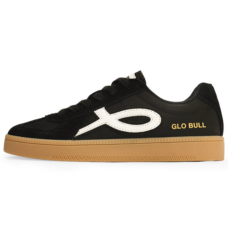 GLO BULL Wear resistant, Lightweight, Breathable, And Non slip. Low top German Army Trainers Unisex Black White