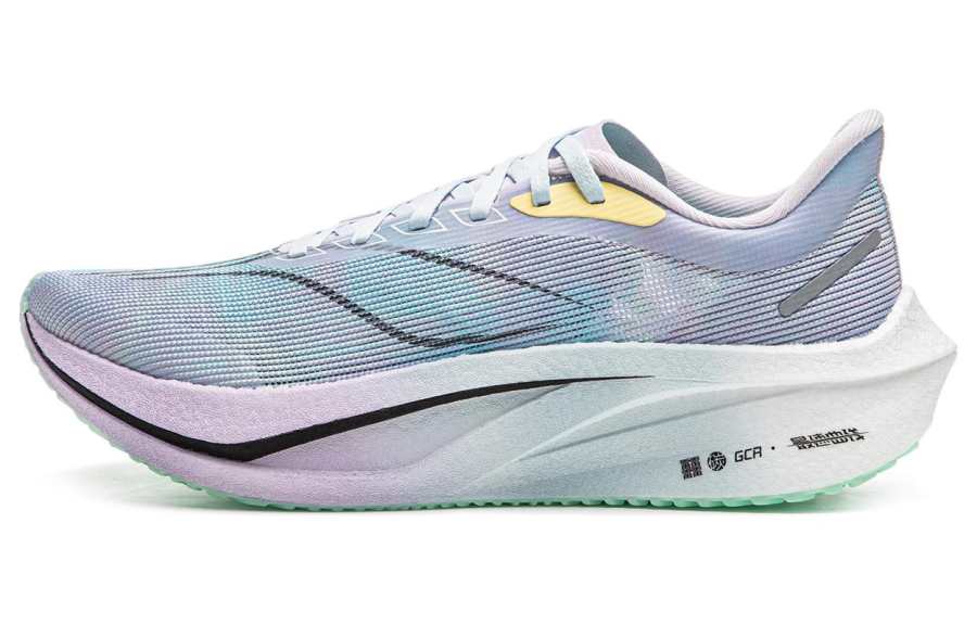 Li-Ning Li Ning Feidian 4 Challenger Textile, TPU Low top Casual Racing Running Shoes Women's Cyan Purple