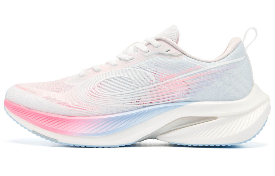 QIAODAN Feispeed 3.0 Fabric Low top ChaiPRO Rebound Technology Casual Running Shoes Women's White Pink