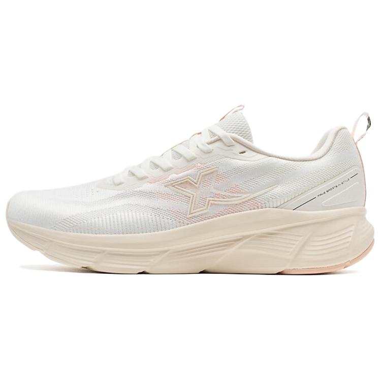 XTEP Cushioning Coverage Lightweight Low top Long Distance Running Sprint Running Shoes Women's Pink White