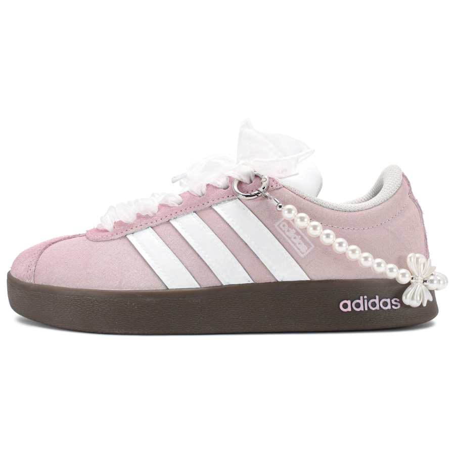 Adidas Adidas Slip Resistant Abrasion Resistant Low top Skateboard Shoes Pink White