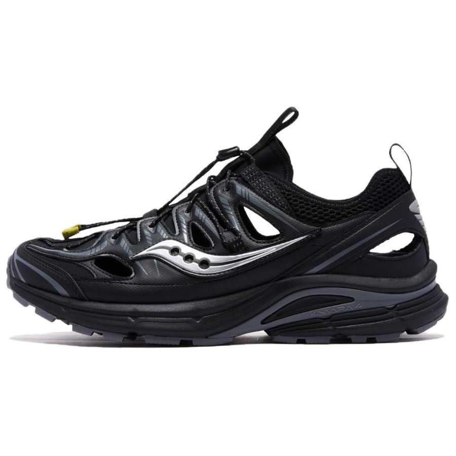 Saucony Kinvara Essence 4 Slip Resistant Abrasion Resistant Low top Running Shoes Unisex Black