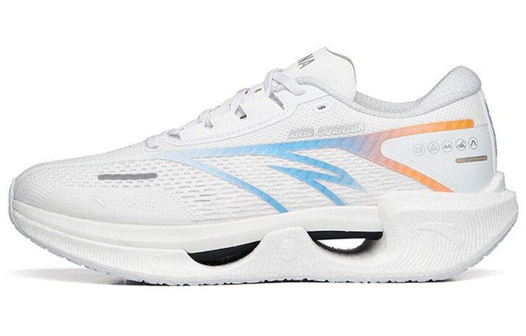 Anta Hao Rise 1 Cushioning Slip Resistant Abrasion Resistant Breathable Lightweight Low top Running Shoes Men's White