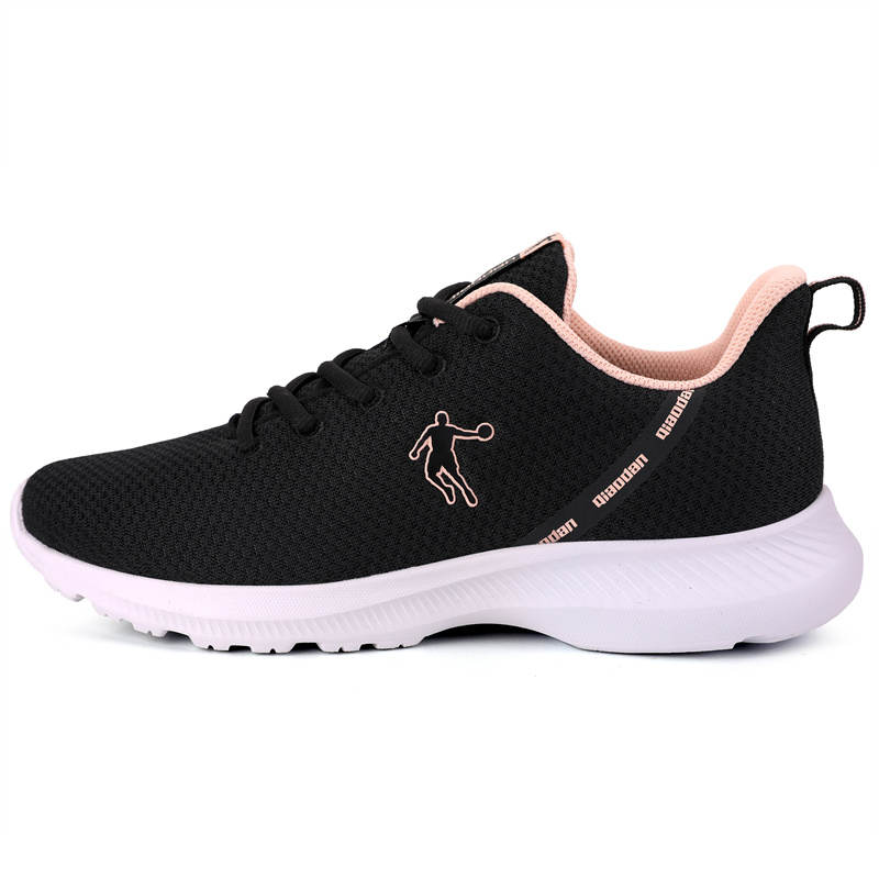 QIAODAN Low top Casual Running Shoes Women's Black Pink