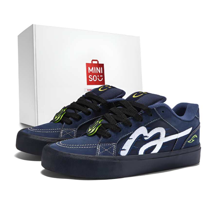 MINISO MINISO Skateboard Shoes Unisex Low Top Navy Blue
