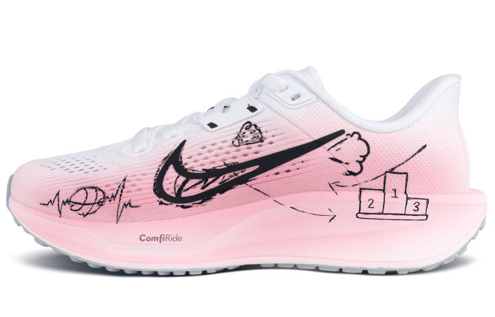 Nike Nike Quest 6 Low top Casual Training City Commuting Running Shoes Men's Pink White