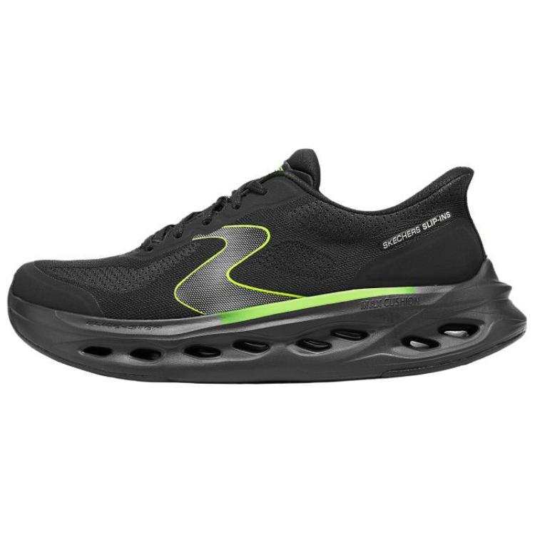 Skechers MEN'S GO Cushioning Lightweight Low top Casual Running Shoes Men's Black