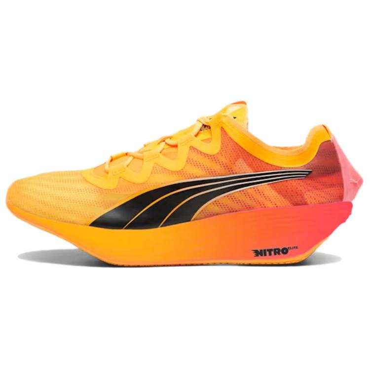 PUMA Fast FWD Nitro Elite Slip Resistant And Breathable Low top Casual Running Shoes Men's Yellow