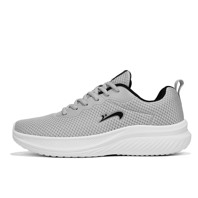 K-bird K bird Versatile Cushioning Abrasion Resistant Breathable Low top Running Shoes Men's Light Gray
