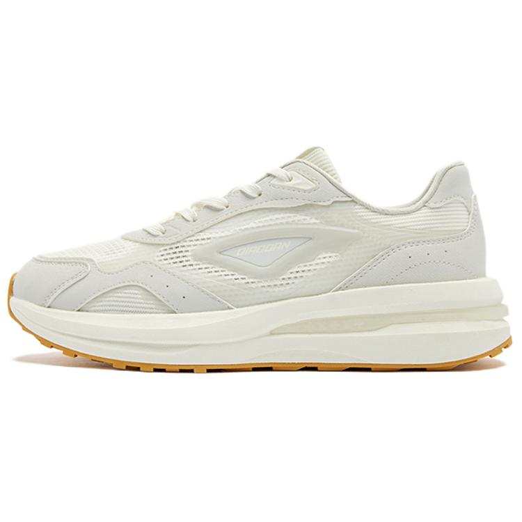 QIAODAN Vertical 9.0 Non slip Lightweight Low top Casual Shoes Women's White Gray