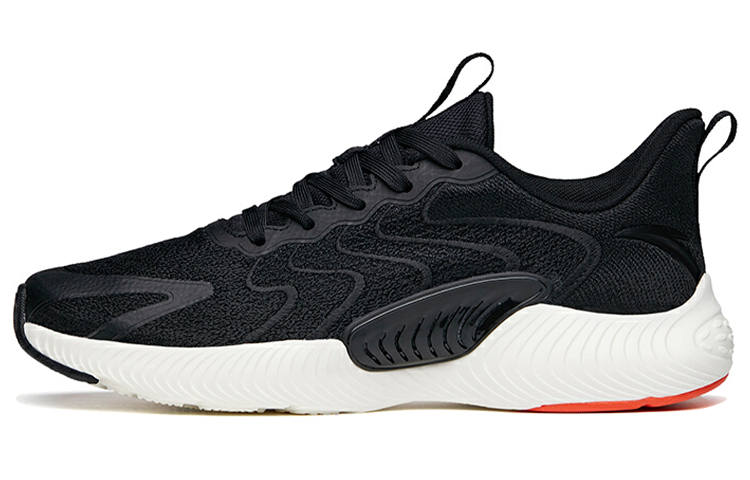 Anta Running Collection Breathable, Lightweight, And Abrasion Resistant Low top Running Shoes Men's Black