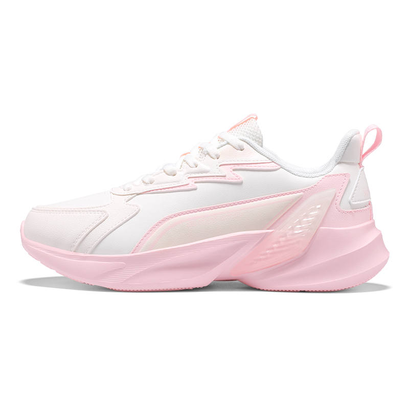 361° Slip Resistant Abrasion Resistant Low top Running Shoes Women's White Pink