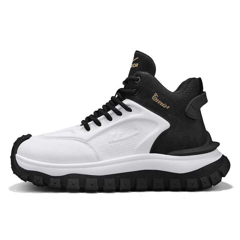 WARRIOR Running Shoes Men's Low Top Beige Black/Black/Beige Blue